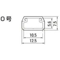 マサル工業 ニュー･エフモール 0号 ホワイト SFM02 1個