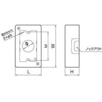 1個スイッチボックス深型 ホワイト AB4112 マサル工業（直送品）