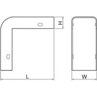 エクスターナルエルボ 後付け型 B型 ホワイト B20512 マサル工業（直送品）
