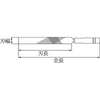 【防爆工具】BAXNO（バックスノ） 防爆平ヤスリ RBHI-200 刃幅：21mm 1本（直送品）
