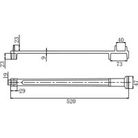 【防爆工具】BAXNO（バックスノ） 防爆ドラム缶ハンドル RBDH-520 1個（直送品）