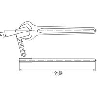 【防爆工具】BAXNO（バックスノ） 防爆片口スパナ RBKS-41 対辺寸法：41mm 1本（直送品）