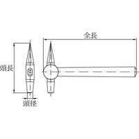 【防爆工具】BAXNO（バックスノ） 防爆テストハンマー RBTH-250 250g 1本（直送品）