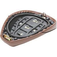 バイクパーツセンター バイクシート ヤマハ ビーノ5AU対応 ベース付シート 茶 3008（直送品）