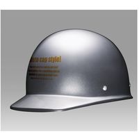 ユニカー工業 ハーフキャップヘルメット（シルバー）［57～60cm］ BH-09S（直送品）
