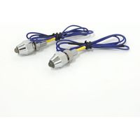 YAC 槌屋ヤック LEDピンポイントランプ ブルー CV-253 1セット（2個入）（直送品）