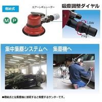 ダブルアクションサンダー レザー 125φ他給式 SI-3121P 信濃機販（直送品）