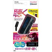 YAC Bluetooth FMトランスミッター ダンシングディレクション USB2.4A TP-208（直送品）