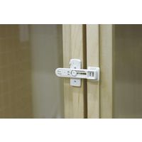 【転倒防止】 エスケイ工機 食器棚扉ストッパー ST19002 1袋（2個入）