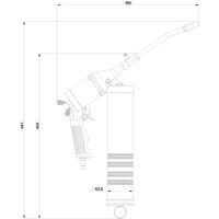 フローバル エアー式グリースガン PSTA-508CBMS 1個