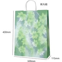 ササガワ 手提げ紙袋 ゆり 340228 32-71009 1ケース:200枚(50枚ポリ入×4包)（直送品）