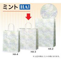 ササガワ 手提げ紙袋 ミント 340321 32-71024 1ケース:200枚(50枚ポリ入×4包)（直送品）