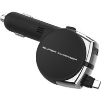 カシムラ DCリール充電器 インジケーター 5.4A TypeーC BK DC011 1個