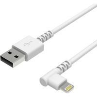 カシムラ USB充電&同期ケーブル1.2m LN WH L字 KL88 1個