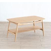 【車上渡し】 AMOCC Epice（エピセ） テーブル 無垢材 幅900×奥行500×高さ450mm ホワイトオーク 1台（直送品）