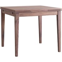 【軒先渡し】 AMOCC フリスクテーブル800 突板 幅800～1300×奥行800×高さ720mm ウォルナット 1台（直送品）