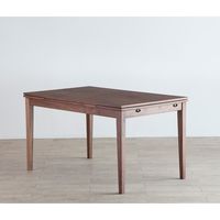 【軒先渡し】 AMOCC フリスクテーブル1280 突板 幅1280～1880×奥行800×高さ720mm ウォルナット 1台（直送品）