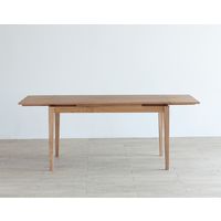 【軒先渡し】 AMOCC フリスクテーブル1280 突板 幅1280～1880×奥行800×高さ720mm ホワイトオーク 1台（直送品）