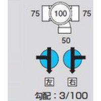 前澤化成工業 前澤 M-90Y右75X50-100 ビニマス 90度合流 2322802（直送品）