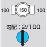 前澤化成工業 前澤 M-ST100-150 ビニマス ストレート 2322820（直送品）