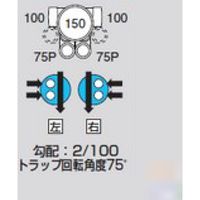 前澤化成工業 前澤 MX-UTW兼100X75P-150 ビニマス 2本 2322888（直送品）