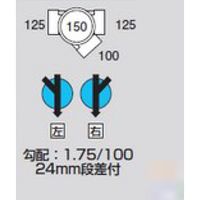 前澤化成工業 前澤 M-45Y左125X100-150ビニマス45度合流 2322944（直送品）