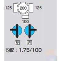 前澤化成工業 前澤 M-90Y右125X100-200ビニマス90度合流 2322969（直送品）