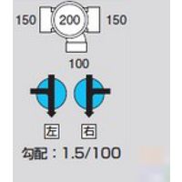 前澤化成工業 前澤 M-90Y左150X100-200ビニマス90度合流 2323000（直送品）