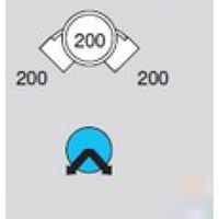 前澤化成工業 前澤 M-90L兼200-200 ビニマス 90度曲 2323015（直送品）