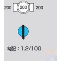 前澤化成工業 前澤 M-ST200-200 ビニマス ストレート 2323013（直送品）