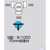 前澤化成工業 前澤 M-WLS200-200Fビニマス左右合流 2323020（直送品）