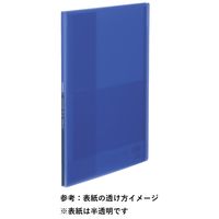 コクヨ 固定式クリアファイル ＜Glassele＞（グラッセル） 10ポケット ブルー ラ-GL10B 1冊