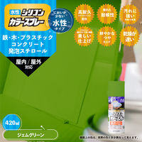 水性シリコンカラースプレー ジェムグリーン 420ML #00507650862420 カンペハピオ（直送品）