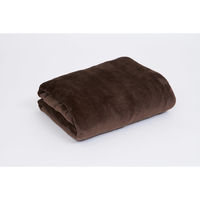 山善（YAMAZEN） 電気敷毛布 140×80cm YMS-F34P（T） ブラウン 丸洗い可 フランネル×プードルタッチ