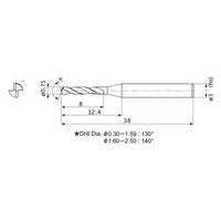 三菱マテリアル ミラクルMINISTARドリル MSE0075SB:VP15TF 1本（直送品）