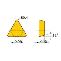 三菱マテリアル 旋削用インサート(ポジ) TPMR090204:NX2525 1セット(10個)（直送品）