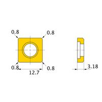 三菱マテリアル シート STBS500N 1個（直送品）