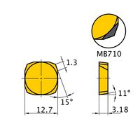 三菱マテリアル カッタ用インサート SPNN1203EEER1:HTI10 1セット(10個)（直送品）