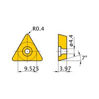三菱マテリアル 旋削用インサート(ポジ) TCMW16T304:HTI10 1セット(10個)（直送品）