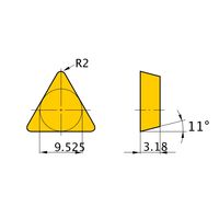 三菱マテリアル 旋削用インサート(ポジ) TPMN160320:UTI20T 1セット(10個)（直送品）