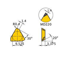 三菱マテリアル カッタ用インサート TEEN1603PEFR1:HTI10 1セット(10個)（直送品）