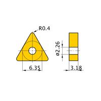 三菱マテリアル 旋削用インサート(ネガ) TNGA110304:HTI10 1セット(10個)（直送品）