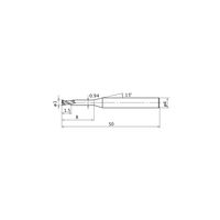 三菱マテリアル CRNエンドミル CRN2XLD0100N080S04 1本（直送品）