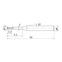 三菱マテリアル エムスターエンドミル MS2XL6D0210N053 1本（直送品）