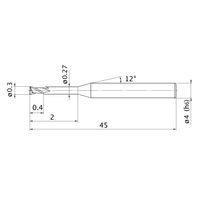 三菱マテリアル エムスターエンドミル MS2XLD0030N020 1本（直送品）