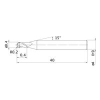 三菱マテリアル エムエスプラスエンドミル MP2SSBR0020 1本（直送品）