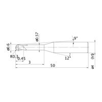三菱マテリアル エムエスプラスエンドミル MP2XLBR0030N030 1本（直送品）