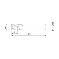 三菱マテリアル エムスターエンドミル MS2ESD0400L45S04 1本(1個)（直送品）