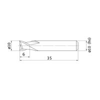 三菱マテリアル エムスターエンドミル MS2ESD1000L35S10 1本(1個)（直送品）