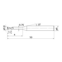 三菱マテリアル エムスターエンドミル MS2XL6D0080N040 1本（直送品）
